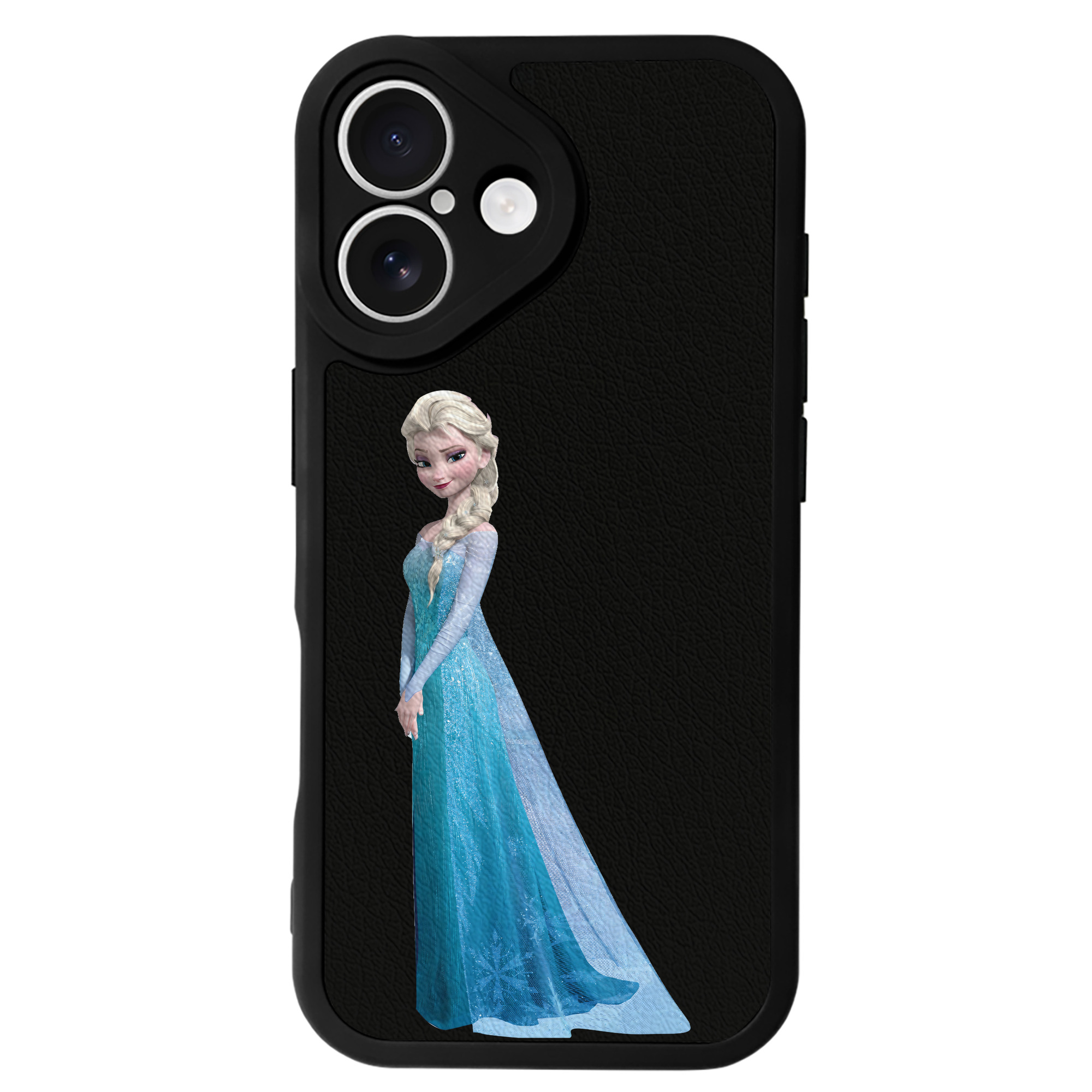 （画像用） アナと雪の女王 アンナ エルサ Frozen Anna Elsa 【iPhone 16シリーズ対応】シリコンスマホケース（レザー調） 材質：シリコン
